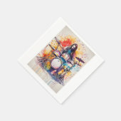 Rhythm in Motion: Poster voor Drummer Performance Servet (Hoek)