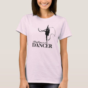 Rhythm is een danseres Gymnastiek monot-shirt T-shirt