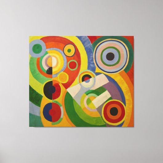 Rhythm Joie de vivre van Robert Delaunay 1930 Canvas Afdruk (Voorkant)