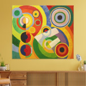 Rhythm Joie de vivre van Robert Delaunay 1930 Canvas Afdruk (Insitu (Woonkamer))