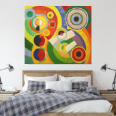 Rhythm Joie de vivre van Robert Delaunay 1930 Canvas Afdruk (Insitu (Slaapkamer))
