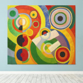Rhythm Joie de vivre van Robert Delaunay 1930 Canvas Afdruk (Insitu (Houten vloer))