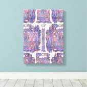 Rhythm of the Deep: Abstract Expression Canvas Afdruk (Insitu (Houten vloer))