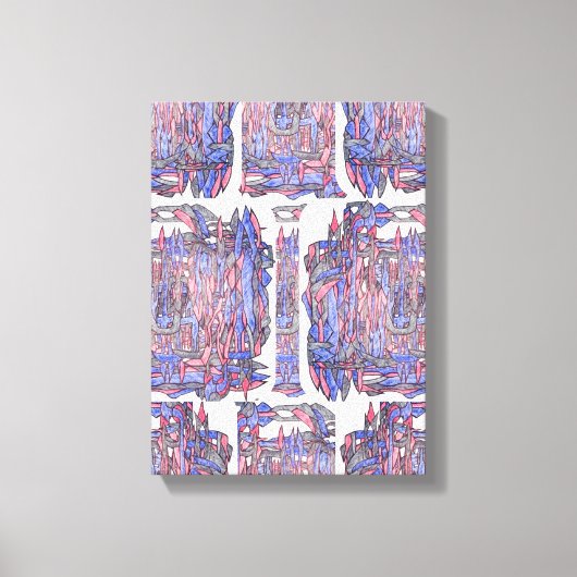 Rhythm of the Deep: Abstract Expression Canvas Afdruk (Voorkant)