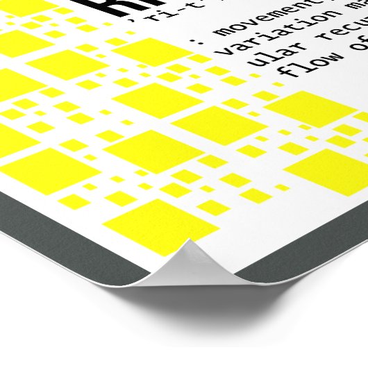 Rhythm Poster (Hoek)