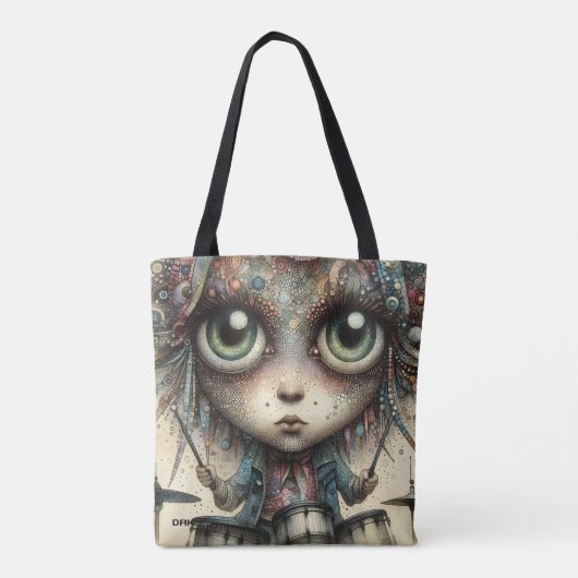 Rhythm & Soul Canvas tas van DAKimage (Achterkant)