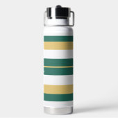 Rhythm Stripes Lines Green Gold White Waterfles (Achterkant)