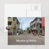 Rhythm van Belize Briefkaart van de stad San Pedro (Voorkant / Achterkant)