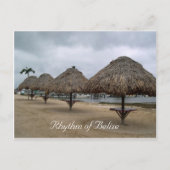 Rhythm van Belize Palapas Briefkaart (Voorkant)