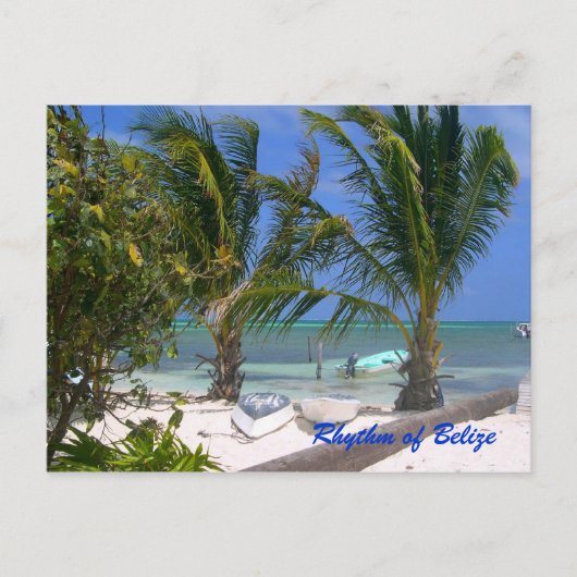 Rhythm van het strand van Belize Briefkaart (Voorkant)