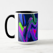 Rhythm van Kleur 3 Blauwe Mok (Links)