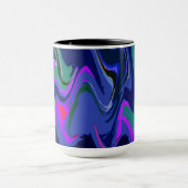Rhythm van Kleur 3 Blauwe Mok (Midden)