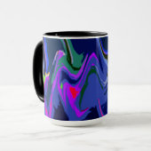 Rhythm van Kleur 3 Blauwe Mok (Voorkant links)