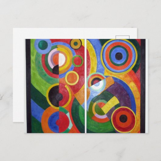 Rhythm van Robert Delaunay Briefkaart (Voorkant / Achterkant)