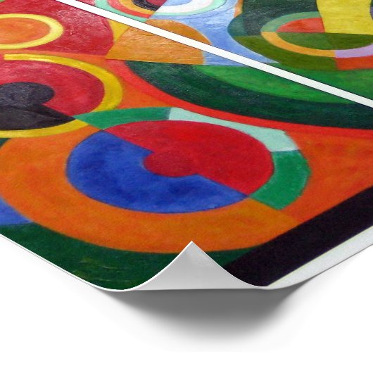 Rhythm van Robert Delaunay Poster (Hoek)