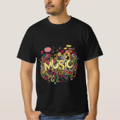 Rhythm & Vibes: Muzikale harmonie T-shirt (Voorkant)