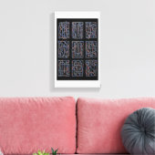 Rhythmic Abstract Interlace Canvas Print (Insitu (Woonkamer))