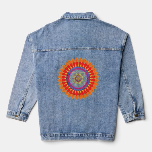 Rhythmic Euphoria  Denim Jacket (Achterkant)