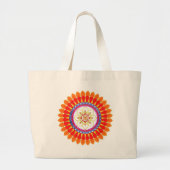 Rhythmic Euphoria Mandala Grote Tote Bag (Voorkant)