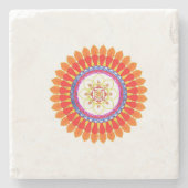 Rhythmic Euphoria Mandala Stenen Onderzetter (Voorkant)
