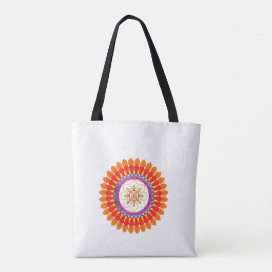 Rhythmic Euphoria Mandala  Tote Bag (Achterkant)