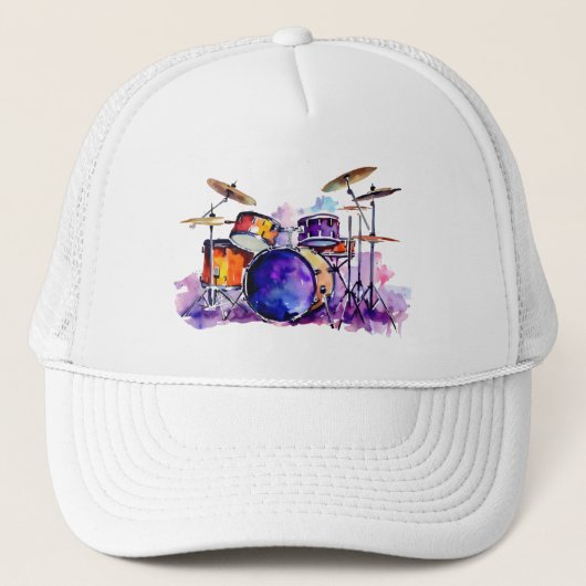 Rhythmic Explosion: De droom van een slagwerker Trucker Pet (Voorkant)