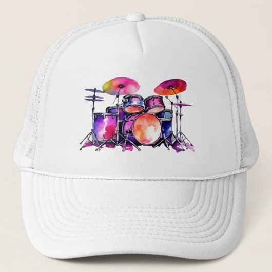 Rhythmic Explosion: De droom van een slagwerker Trucker Pet (Voorkant)