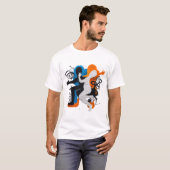 Rhythmic Fusion: Dance of Shadows and Colors T-shirt (Voorkant volledig)