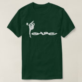 Rhythmic Gymnast LoveWomenx27s Gymnastic T-shirt (Design voorkant)