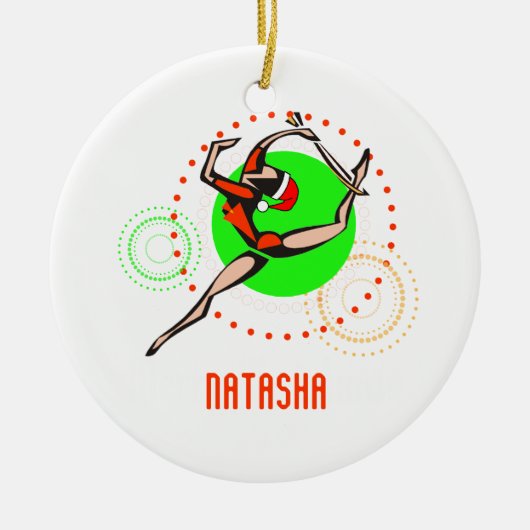 Rhythmic Gymnast Personalized Ornament (Voorkant)