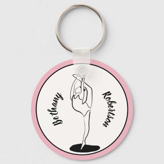 Rhythmic Gymnast Sleutelhanger (Voorkant)