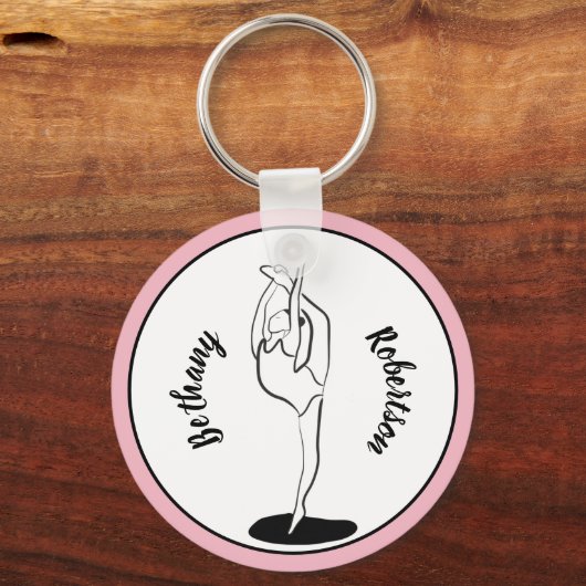 Rhythmic Gymnast Sleutelhanger (Voorkant)