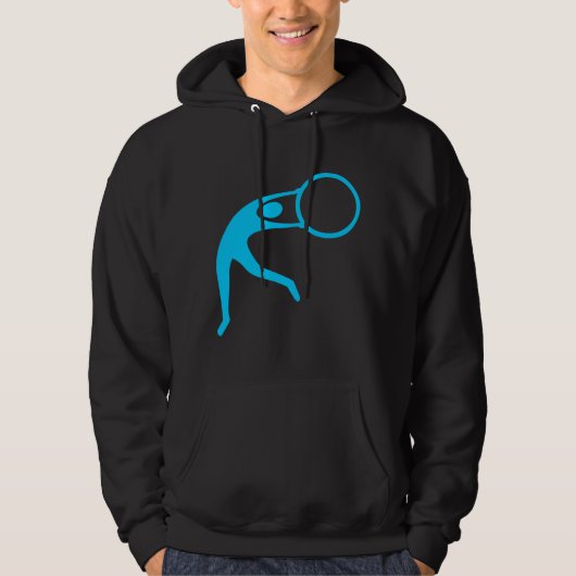 Rhythmic Gymnastic Cijfer - Sky Blue Hoodie (Voorkant)