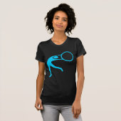 Rhythmic Gymnastic Cijfer - Sky Blue T-shirt (Voorkant volledig)