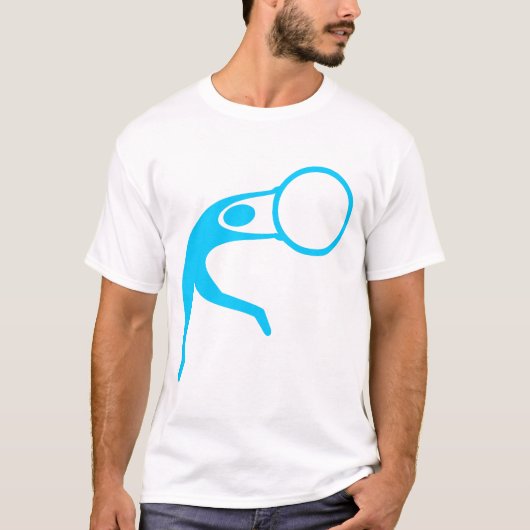 Rhythmic Gymnastic Cijfer - Sky Blue T-shirt (Voorkant)