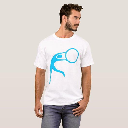 Rhythmic Gymnastic Cijfer - Sky Blue T-shirt (Voorkant volledig)