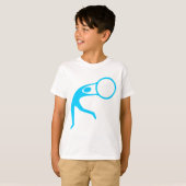 Rhythmic Gymnastic Cijfer - Sky Blue T-shirt (Voorkant volledig)