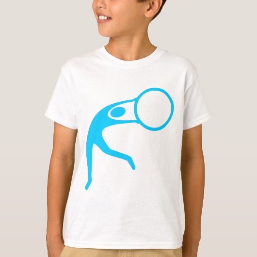 Rhythmic Gymnastic Cijfer - Sky Blue T-shirt (Voorkant)