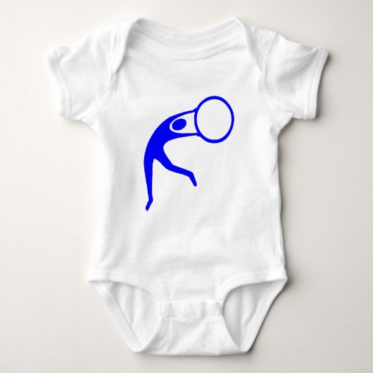 Rhythmic Gymnastic Figuur - Blauw Romper (Voorkant)