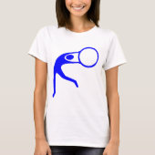 Rhythmic Gymnastic Figuur - Blauw T-shirt (Voorkant)