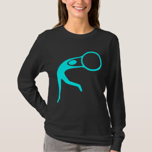 Rhythmic Gymnastic Figuur - Cyaan T-shirt
