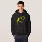 Rhythmic Gymnastic Figuur - Geel Hoodie (Voorkant volledig)
