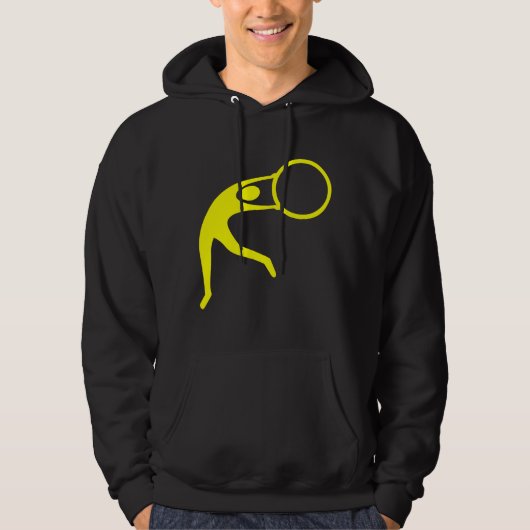 Rhythmic Gymnastic Figuur - Geel Hoodie (Voorkant)