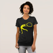 Rhythmic Gymnastic Figuur - Geel T-shirt (Voorkant volledig)