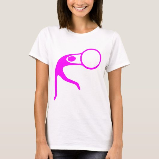 Rhythmic Gymnastic Figuur — Magenta T-shirt (Voorkant)