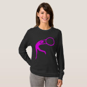 Rhythmic Gymnastic Figuur — Magenta T-shirt (Voorkant volledig)