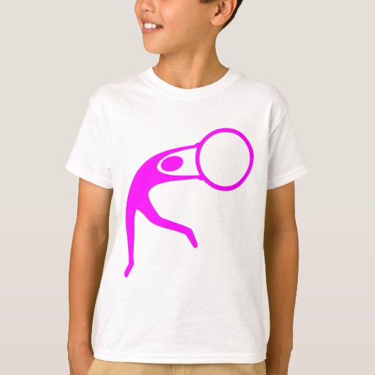 Rhythmic Gymnastic Figuur — Magenta T-shirt (Voorkant)
