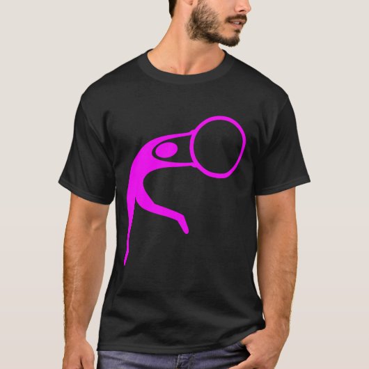 Rhythmic Gymnastic Figuur — Magenta T-shirt (Voorkant)