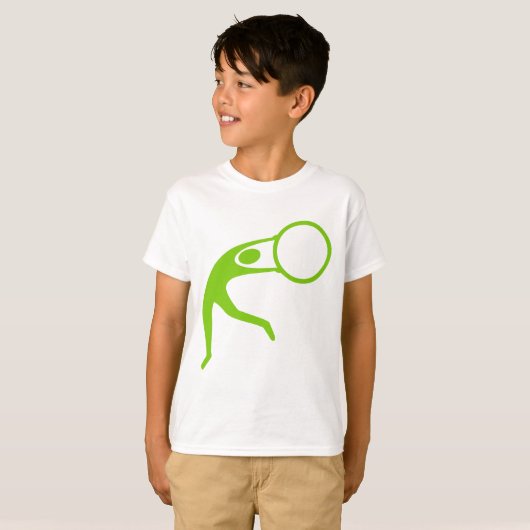 Rhythmic Gymnastic Figuur - Martian Green T-shirt (Voorkant volledig)