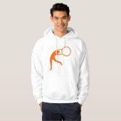 Rhythmic Gymnastic Figuur - Oranje Hoodie (Voorkant volledig)